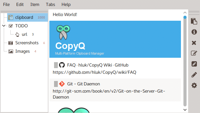 CopyQ Linux Clipboard Manager