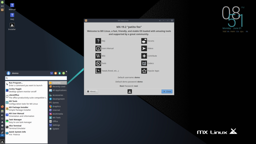 MX Linux 19.2 KDE Edition