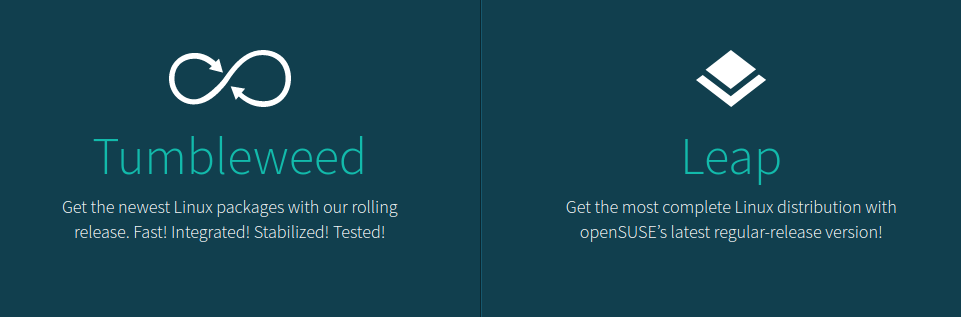 openSUSE вкусове