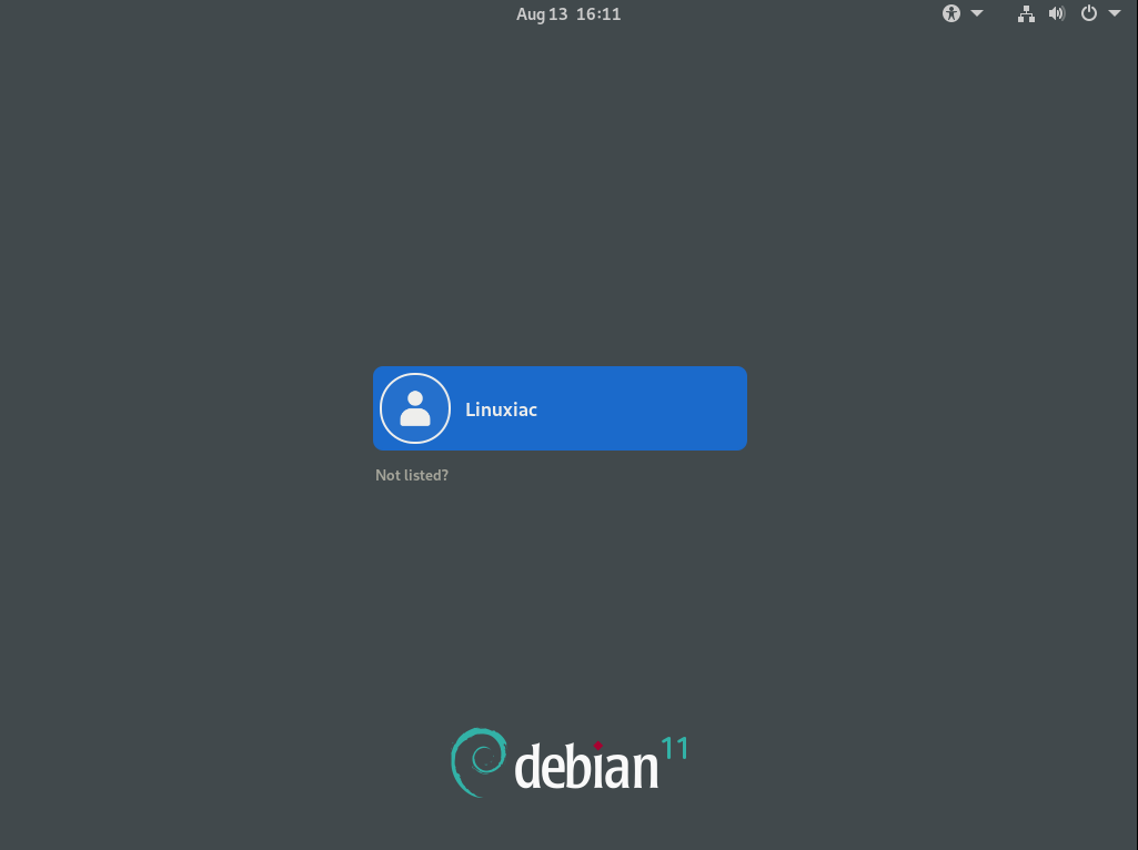Debian 11 Bullseye GDM