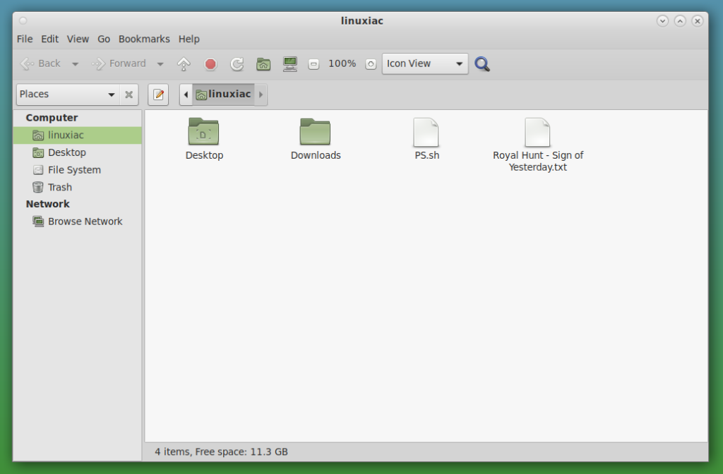 MATE 1.26 Desktop Caja File Manager