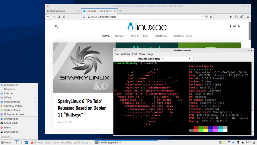 SparkyLinux 6 LXQt