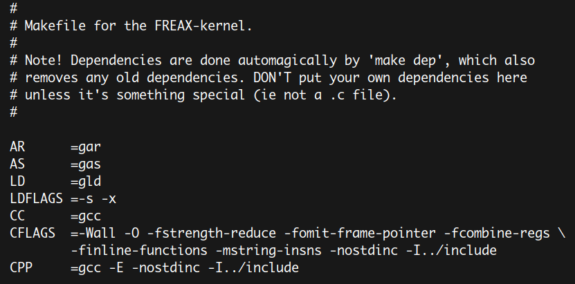 FREAX Kernel 0.01