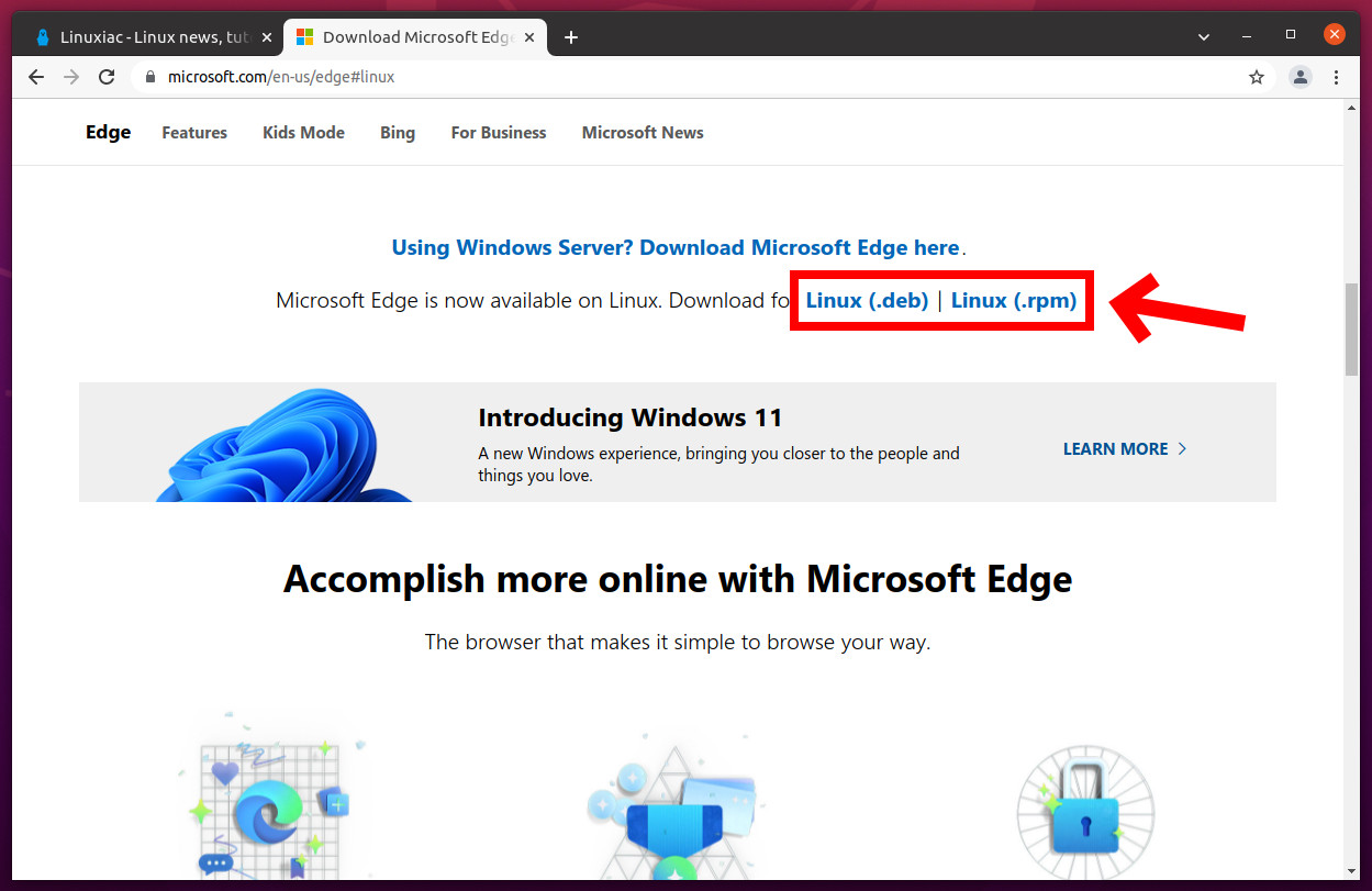 How to install Microsoft Edge on Linux