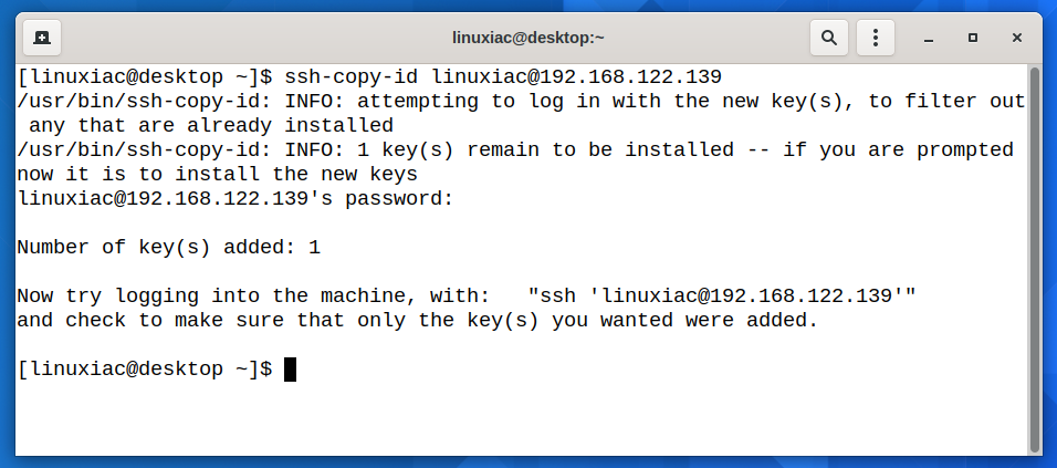 SSH Without Password - Copy Public Key to Remote Server