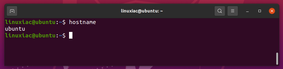 Hostname command on Linux