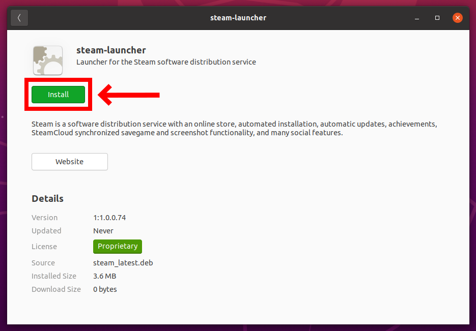Инсталирайте deb файл с помощта на Ubuntu Software Manager