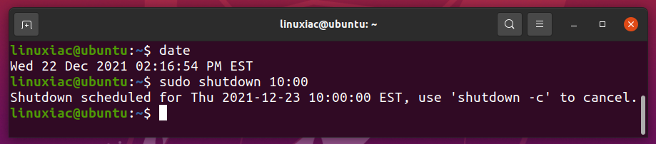 Linux Shutdown Command with Examples 