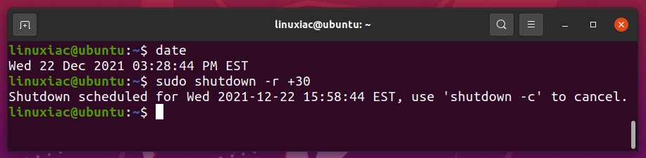Schedule Restart at Specific Time in Linux