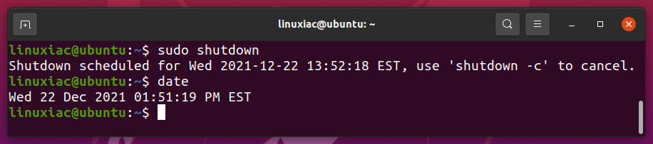 Linux Shutdown Command with Examples 