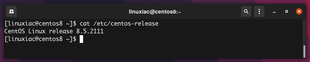 Checking the Current CentOS 8 Version