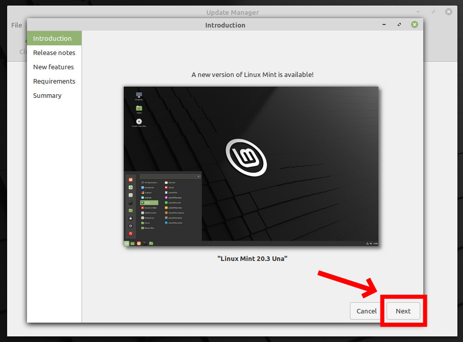 Upgrade to Linux Mint 20.3